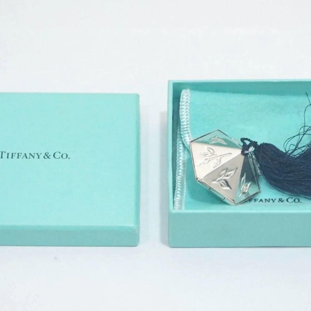 Tiffany & Co. Japanese bamboo pill box silver 925 RARE
